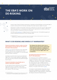 Factsheet on de-risking